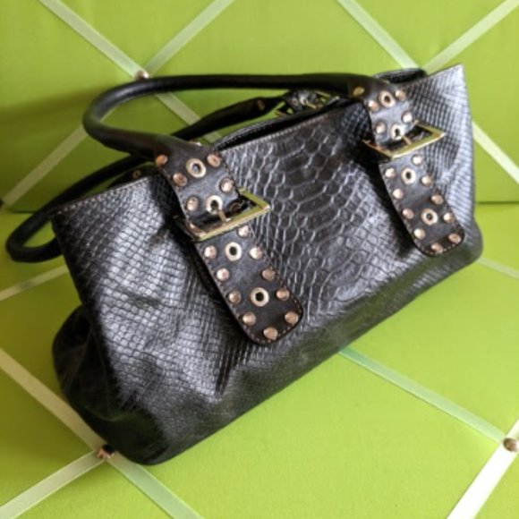 Roberta Gandolfi Genuine Leather Snake Print Bag - Picture 1 of 11